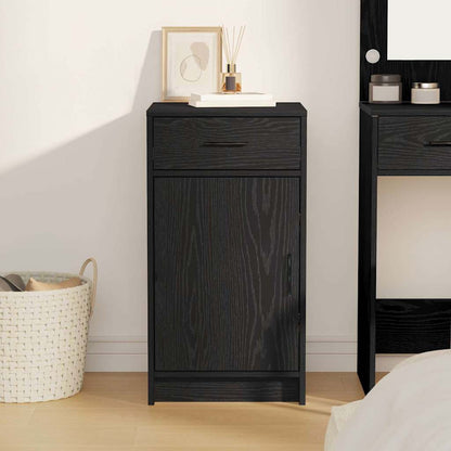 Sideboard Schwarz Eichen-Optik 40 x 40,5 x 75 cm Holzwerkstoff