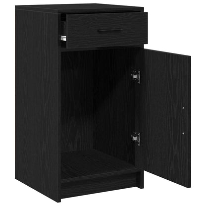 Sideboard Schwarz Eichen-Optik 40 x 40,5 x 75 cm Holzwerkstoff
