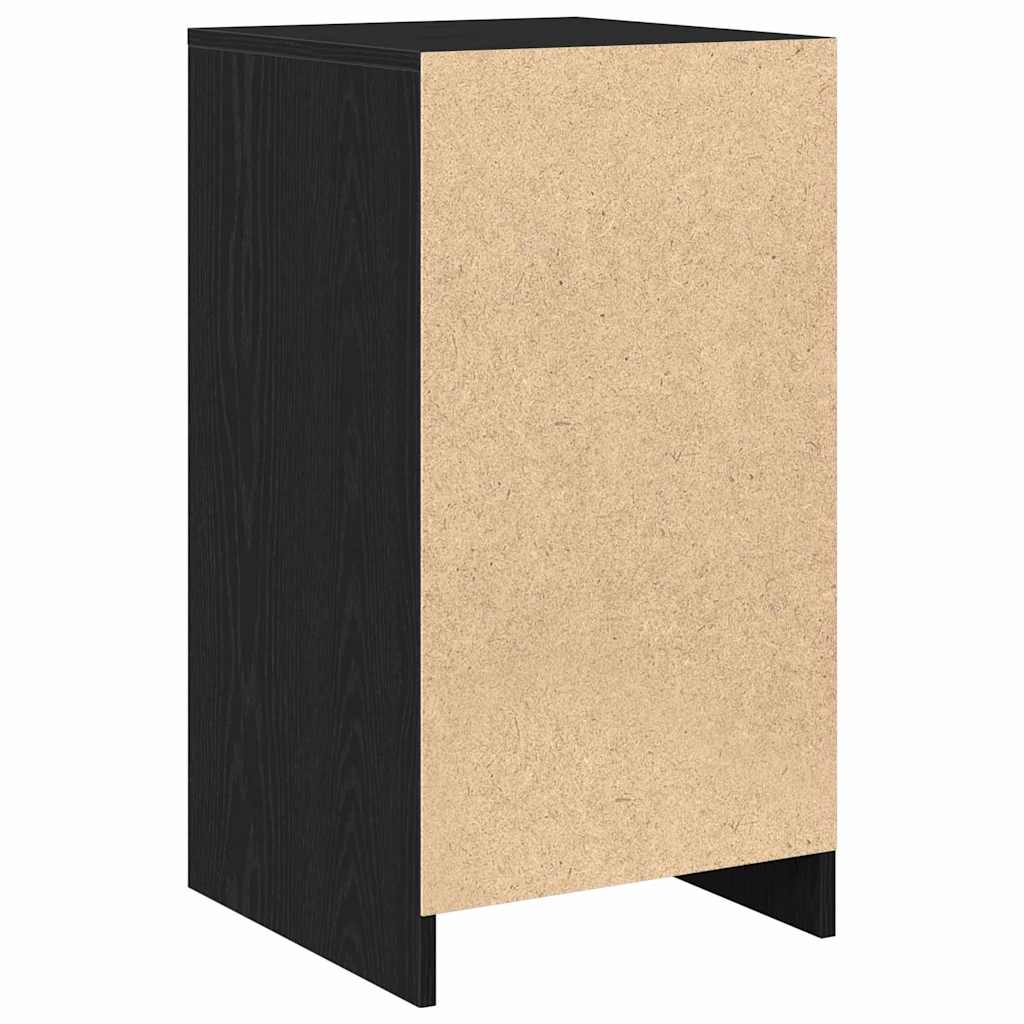Sideboard Schwarz Eichen-Optik 40 x 40,5 x 75 cm Holzwerkstoff