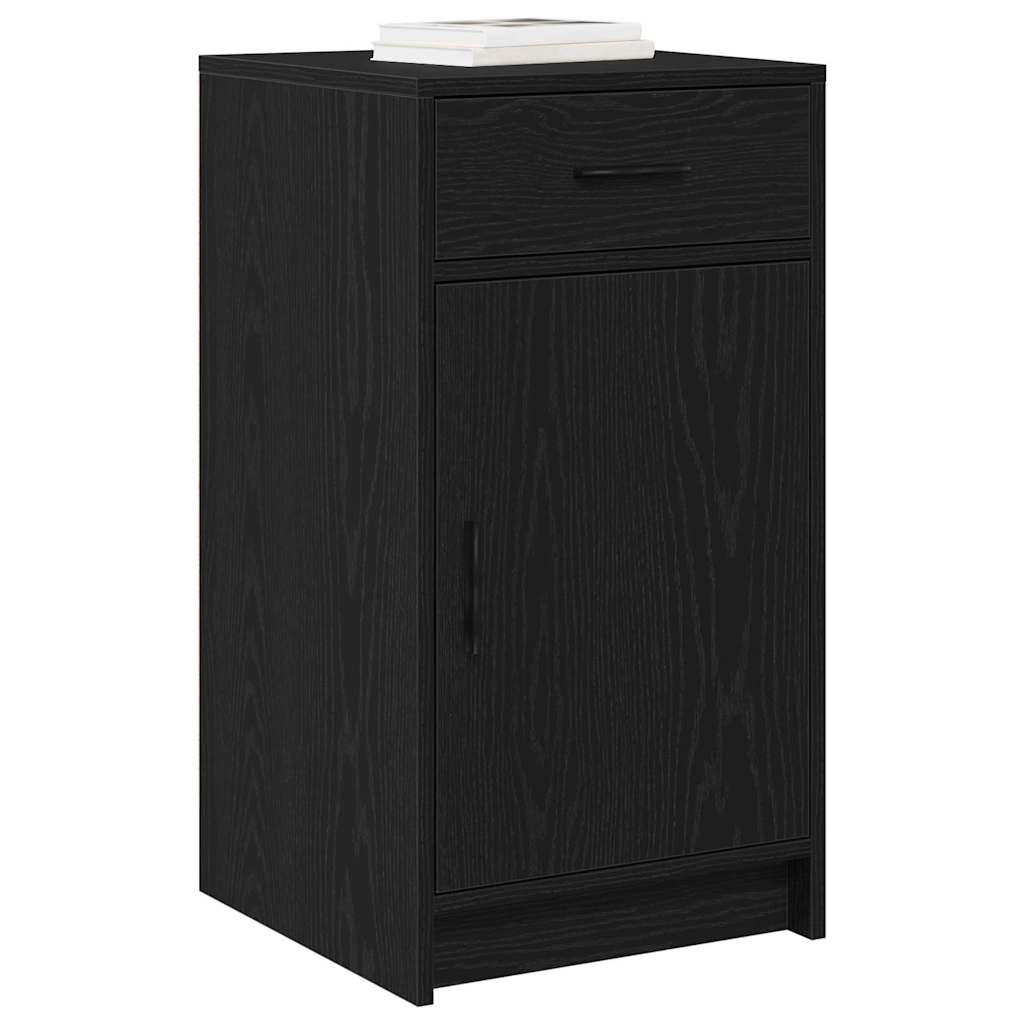 Sideboard Schwarz Eichen-Optik 40 x 40,5 x 75 cm Holzwerkstoff