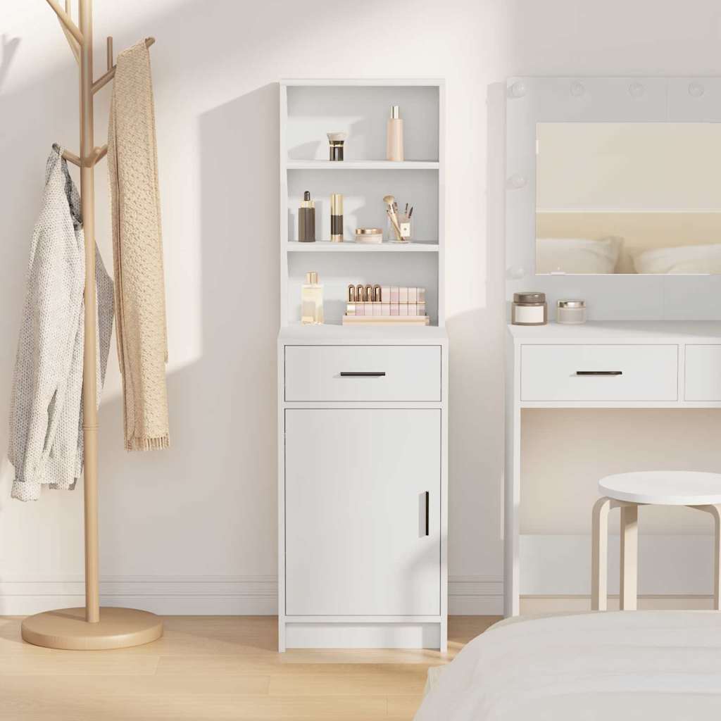 Highboard Weiß 41 x 40 x 135 cm Holzwerkstoff
