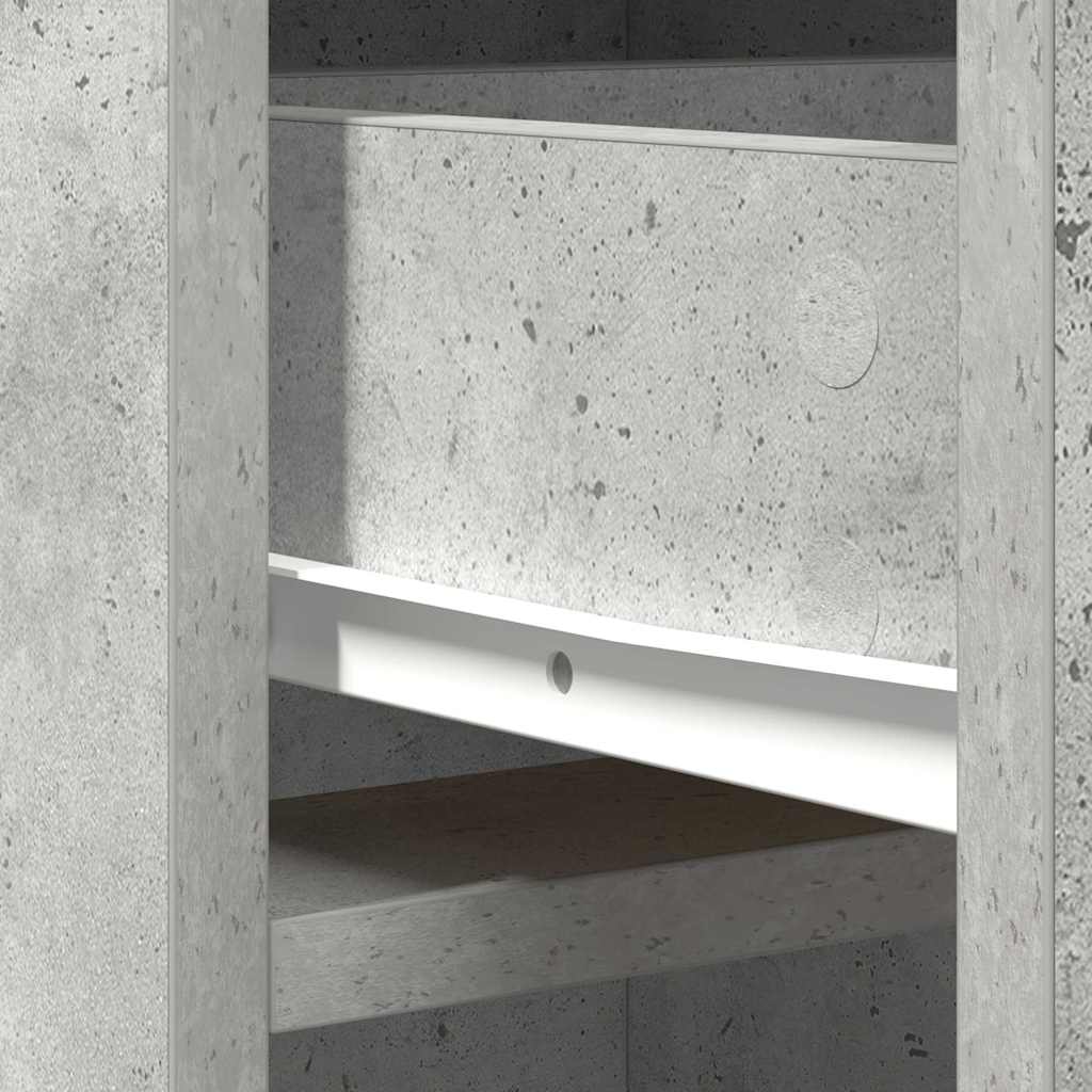 Highboard Beton Grau 41 x 40 x 135 cm Holzwerkstoff