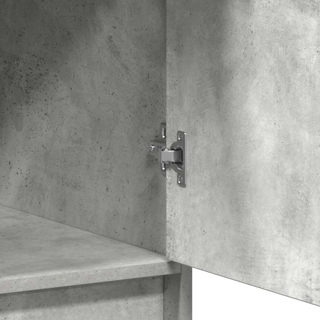 Highboard Beton Grau 41 x 40 x 135 cm Holzwerkstoff