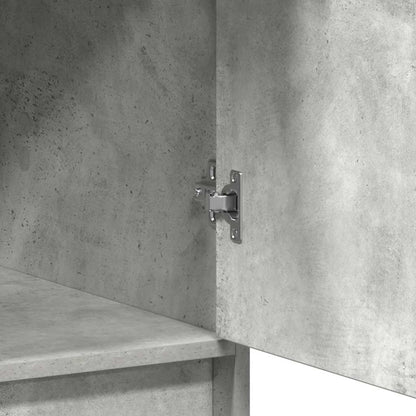 Highboard Beton Grau 41 x 40 x 135 cm Holzwerkstoff
