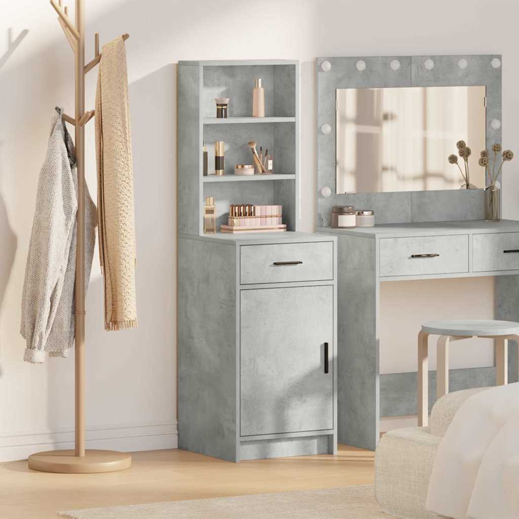 Highboard Beton Grau 41 x 40 x 135 cm Holzwerkstoff