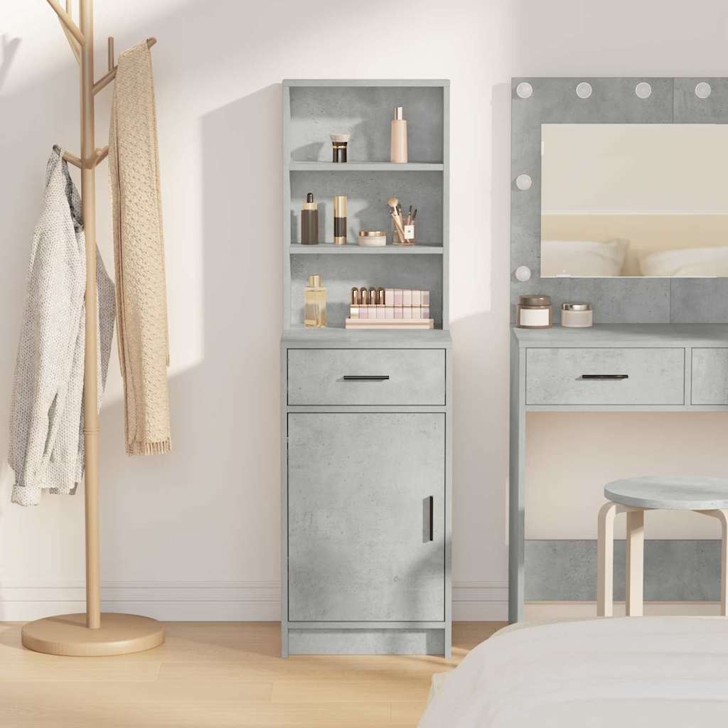 Highboard Beton Grau 41 x 40 x 135 cm Holzwerkstoff
