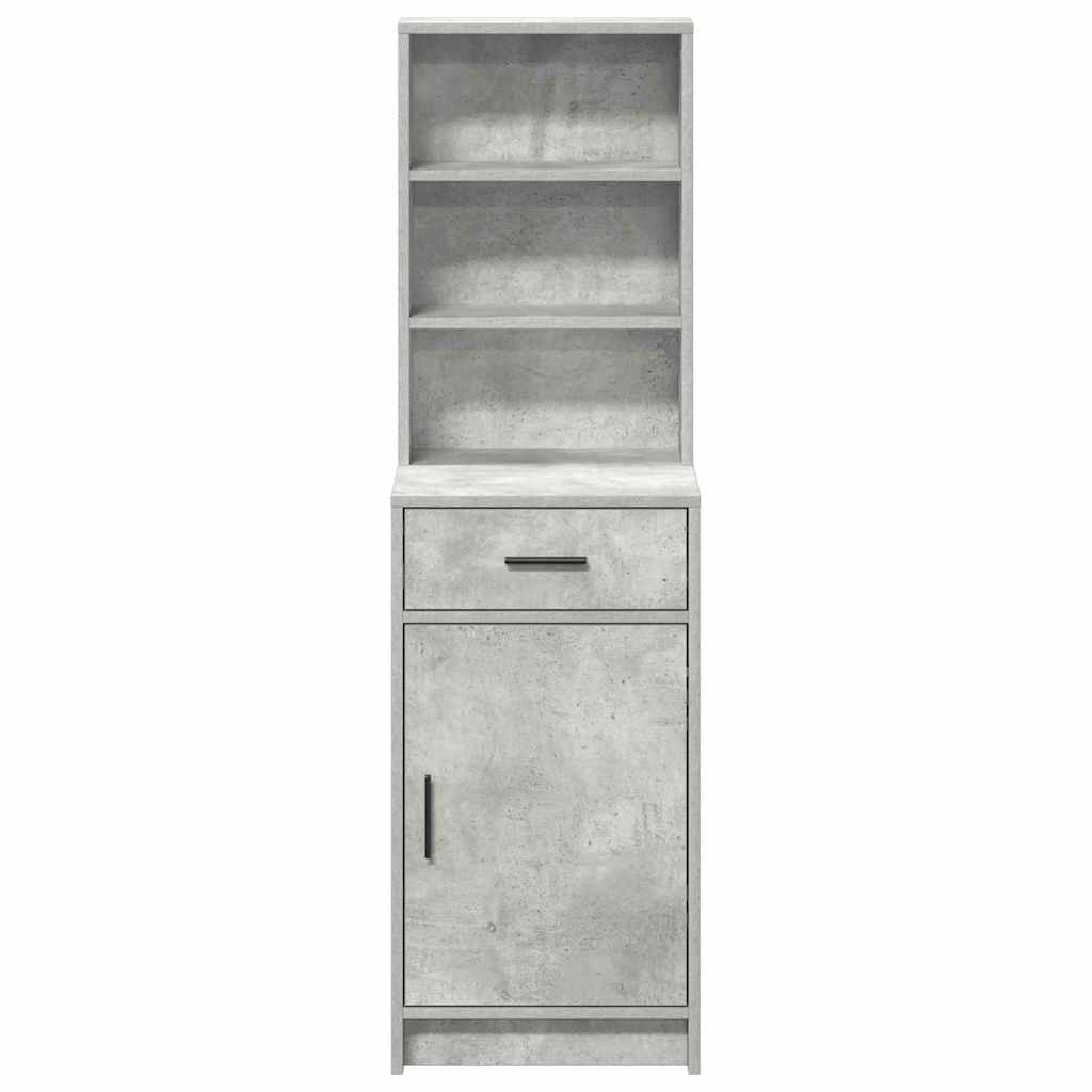 Highboard Beton Grau 41 x 40 x 135 cm Holzwerkstoff