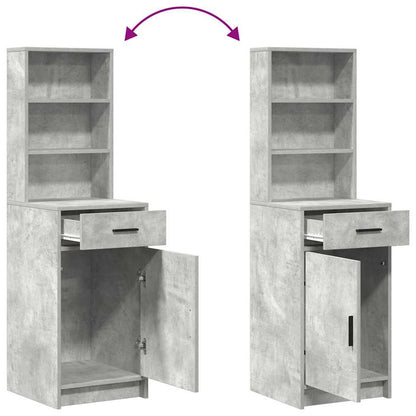Highboard Beton Grau 41 x 40 x 135 cm Holzwerkstoff