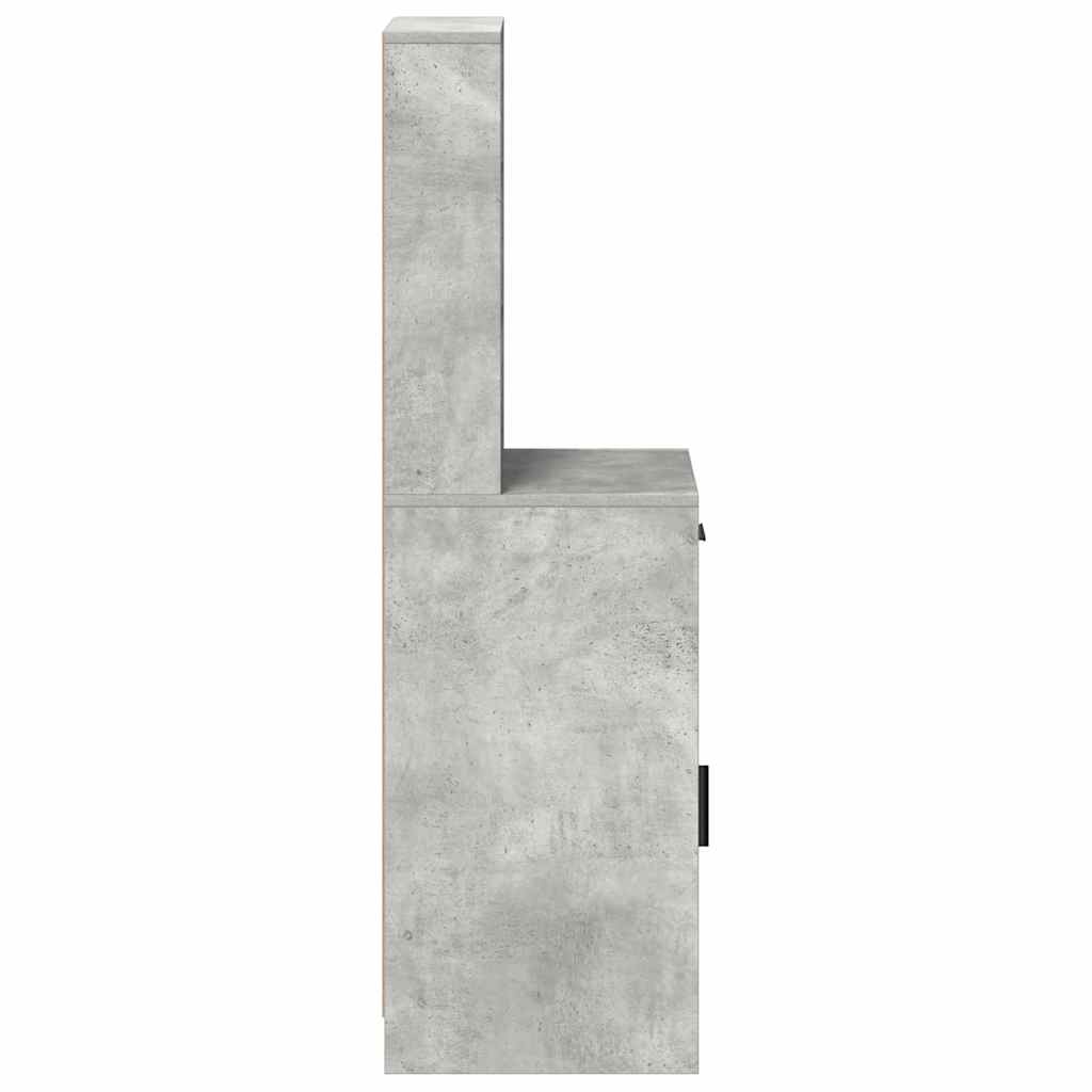Highboard Beton Grau 41 x 40 x 135 cm Holzwerkstoff