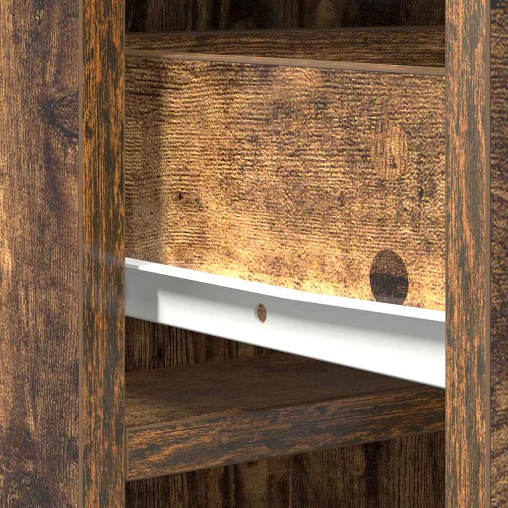Highboard Geräucherte Eiche 41 x 40 x 135 cm Holzwerkstoff