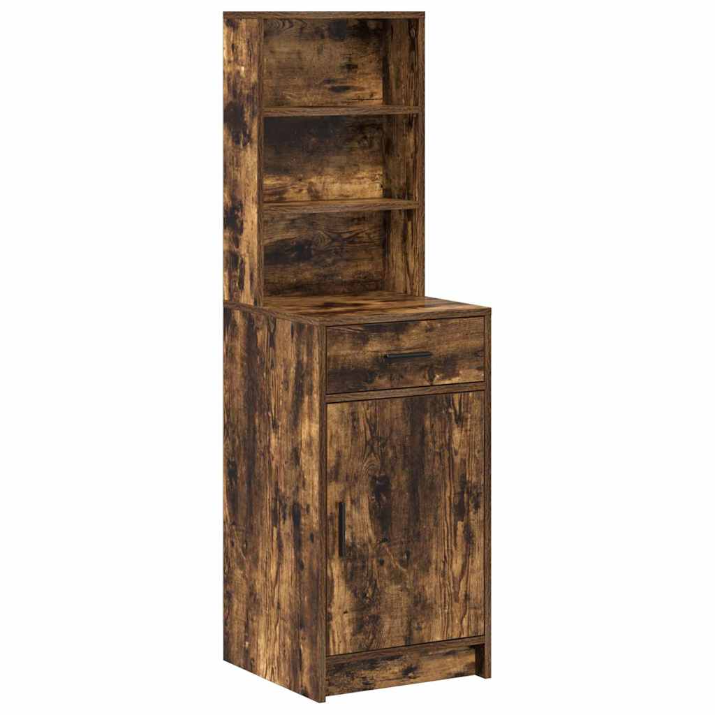 Highboard Geräucherte Eiche 41 x 40 x 135 cm Holzwerkstoff