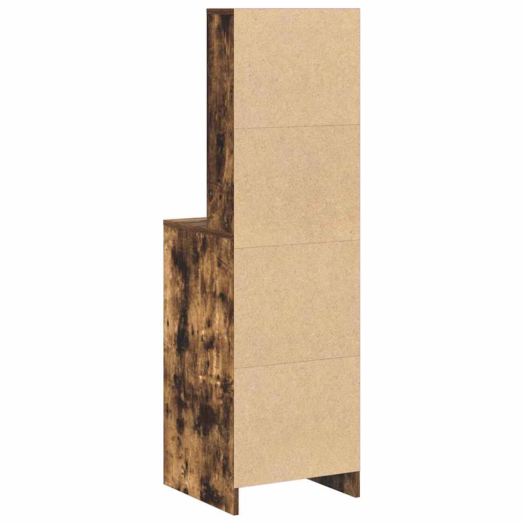 Highboard Geräucherte Eiche 41 x 40 x 135 cm Holzwerkstoff