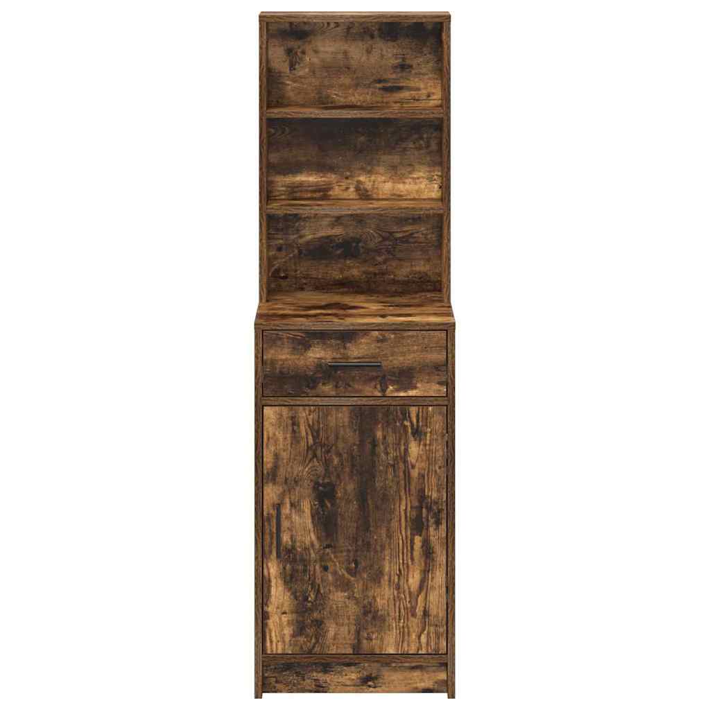 Highboard Geräucherte Eiche 41 x 40 x 135 cm Holzwerkstoff