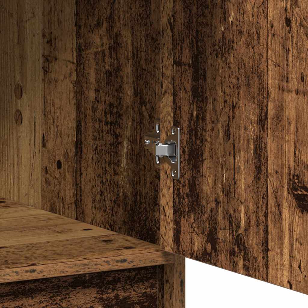 Highboard Altholz 41 x 40 x 135 cm Holzwerkstoff
