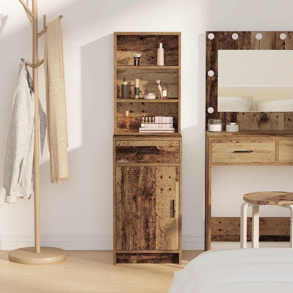 Highboard Altholz 41 x 40 x 135 cm Holzwerkstoff