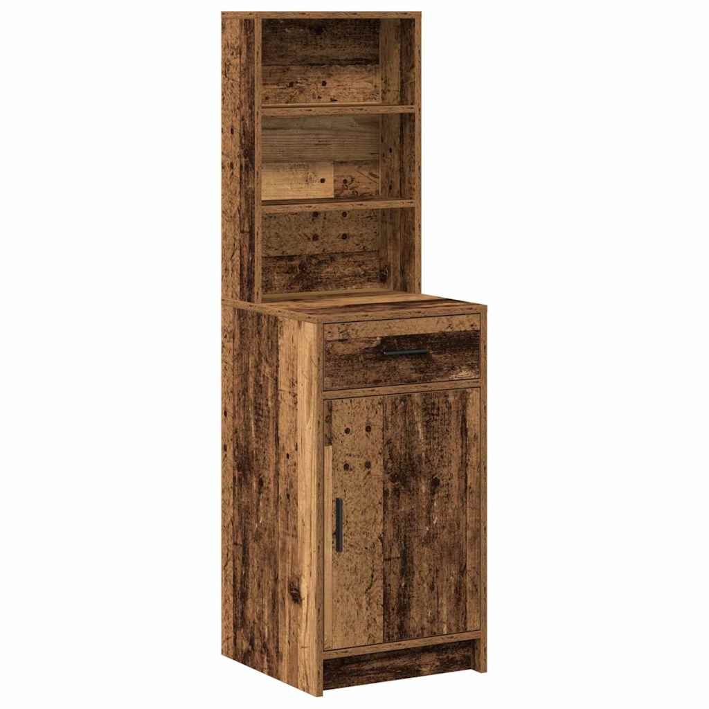 Highboard Altholz 41 x 40 x 135 cm Holzwerkstoff