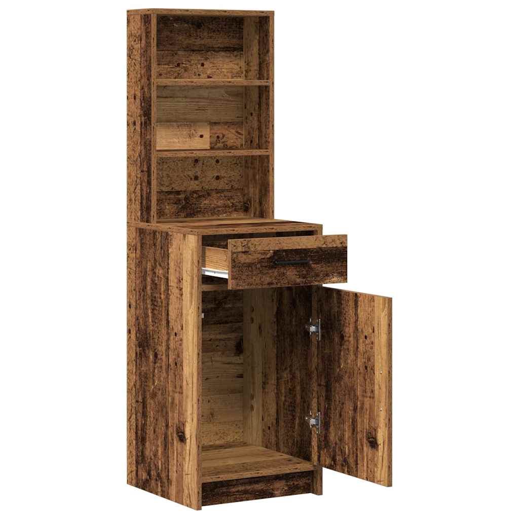 Highboard Altholz 41 x 40 x 135 cm Holzwerkstoff