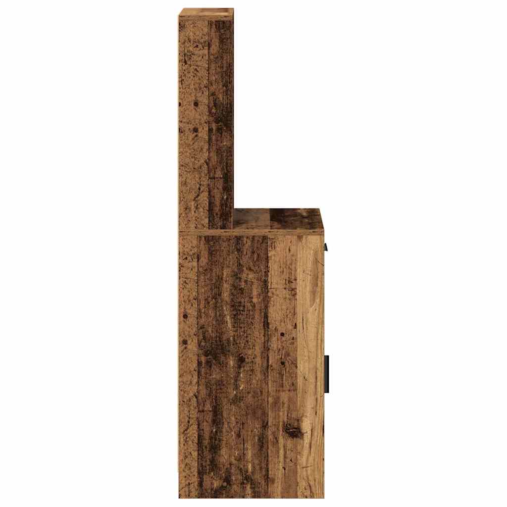 Highboard Altholz 41 x 40 x 135 cm Holzwerkstoff