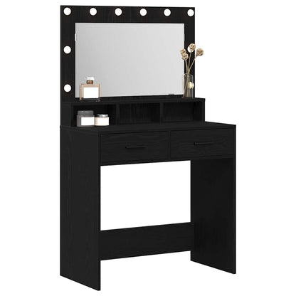 Schminktisch Schwarz Eichen-Optik 79 x 41 x 135 cm