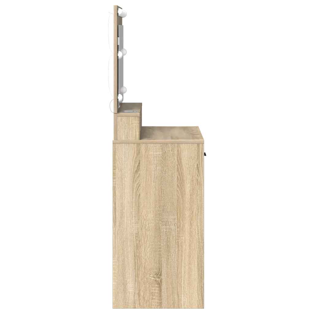 Schminktisch Sonoma-Eiche 79 x 41 x 135 cm Holzwerkstoff