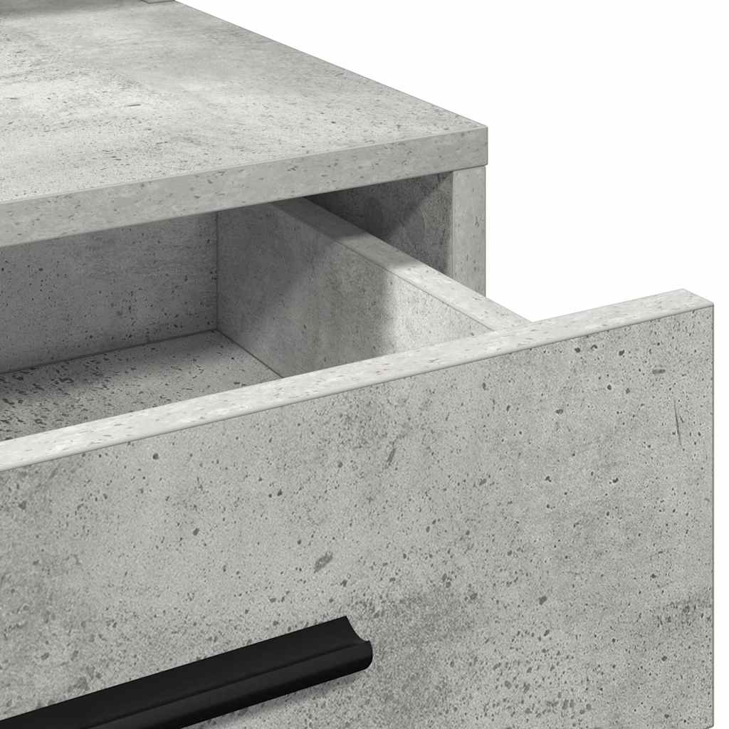 Schminktisch Beton Grau 79 x 41 x 135 cm Holzwerkstoff