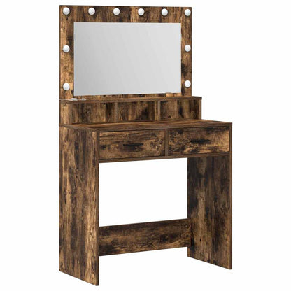 Schminktisch Geräucherte Eiche 79 x 41 x 135 cm Holzwerkstoff