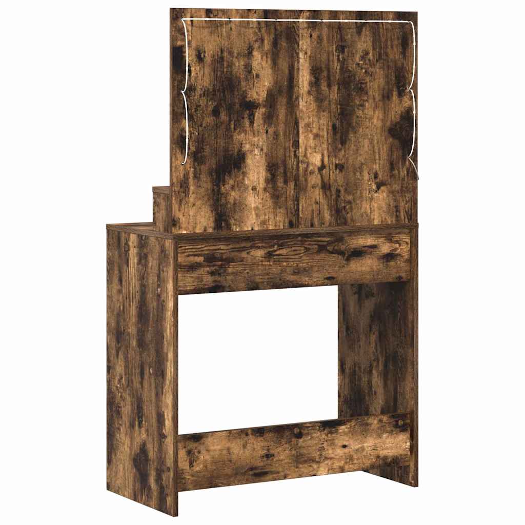 Schminktisch Geräucherte Eiche 79 x 41 x 135 cm Holzwerkstoff