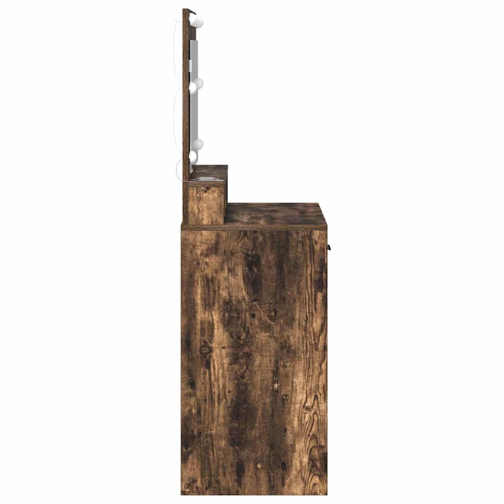Schminktisch Geräucherte Eiche 79 x 41 x 135 cm Holzwerkstoff