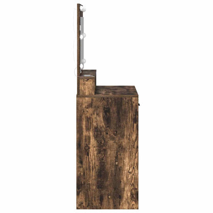Schminktisch Geräucherte Eiche 79 x 41 x 135 cm Holzwerkstoff