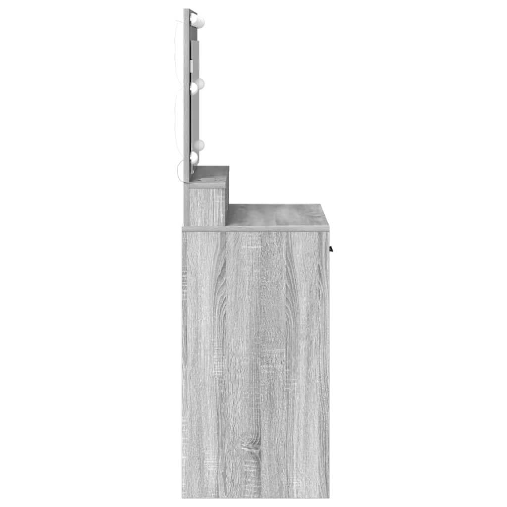 Schminktisch Graues Sonoma 79 x 41 x 135 cm Holzwerkstoff