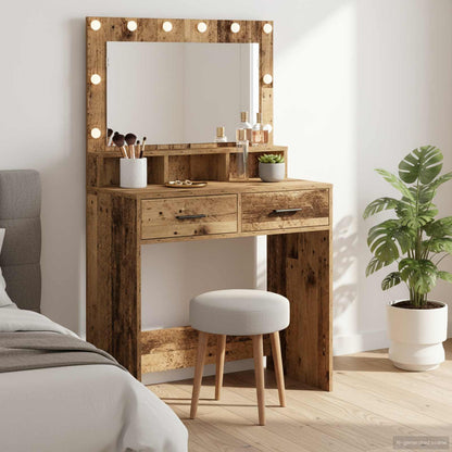 Schminktisch Altholz 79 x 41 x 135 cm Holzwerkstoff