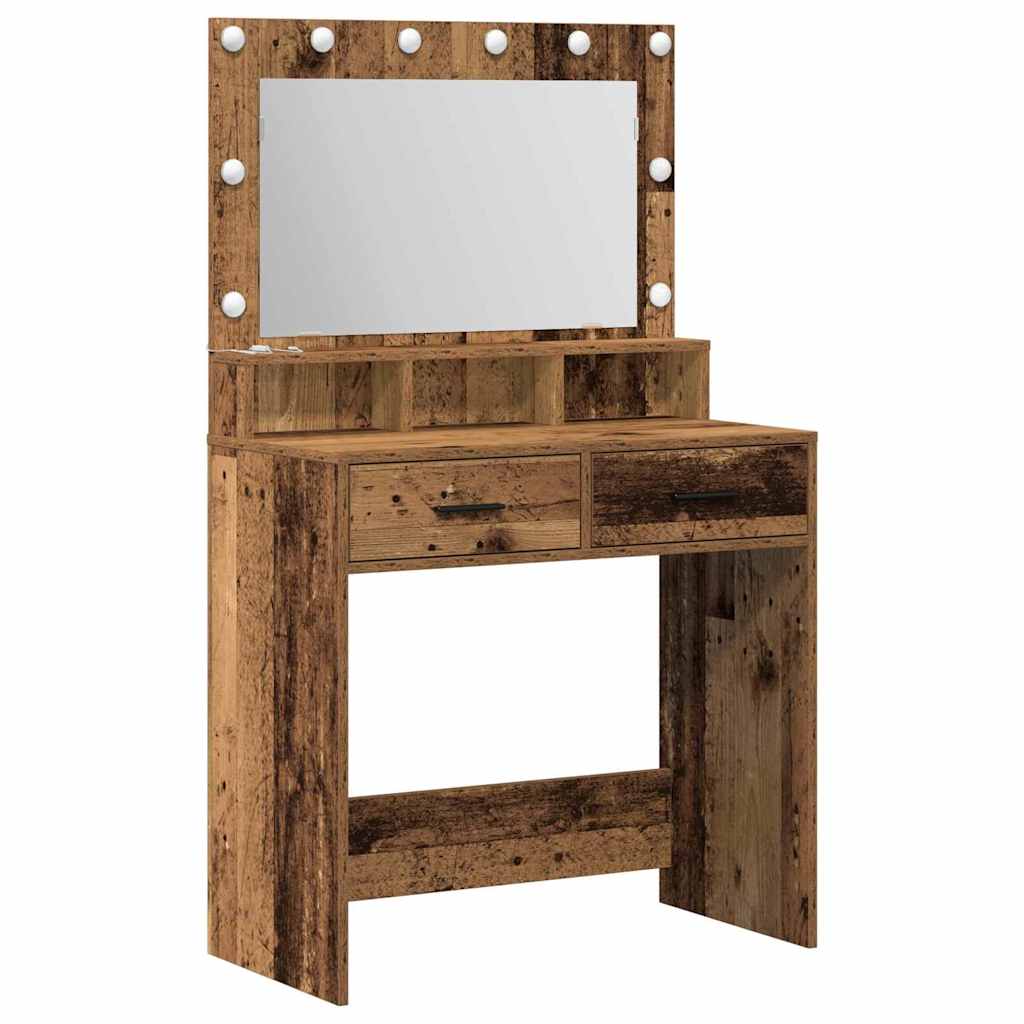 Schminktisch Altholz 79 x 41 x 135 cm Holzwerkstoff