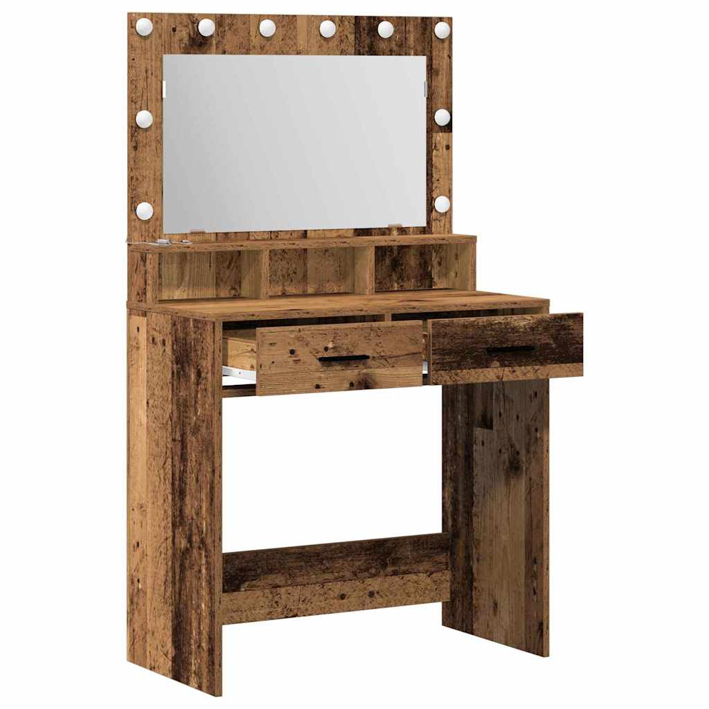 Schminktisch Altholz 79 x 41 x 135 cm Holzwerkstoff