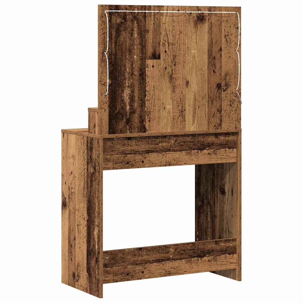 Schminktisch Altholz 79 x 41 x 135 cm Holzwerkstoff