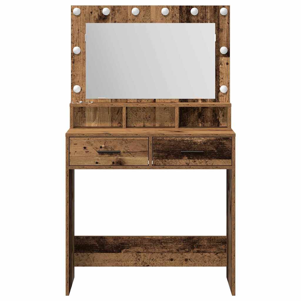 Schminktisch Altholz 79 x 41 x 135 cm Holzwerkstoff
