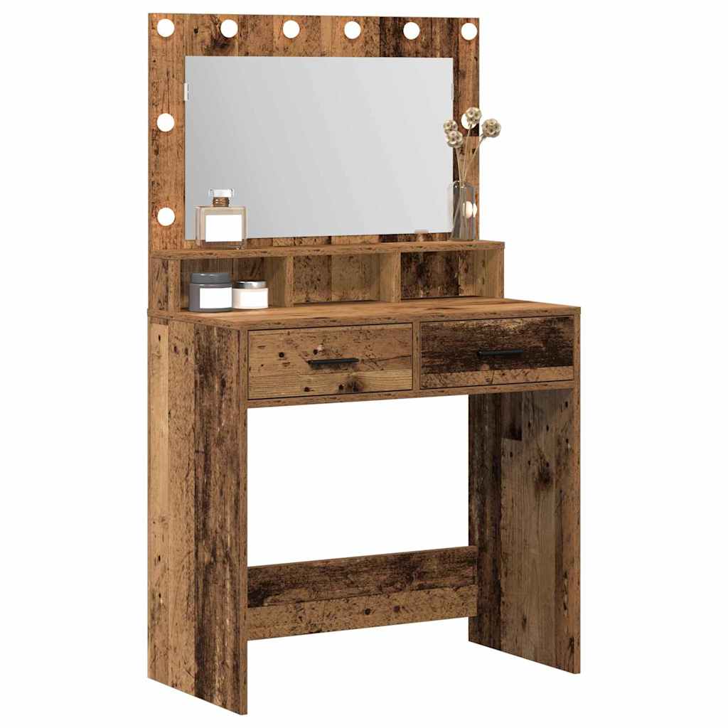 Schminktisch Altholz 79 x 41 x 135 cm Holzwerkstoff