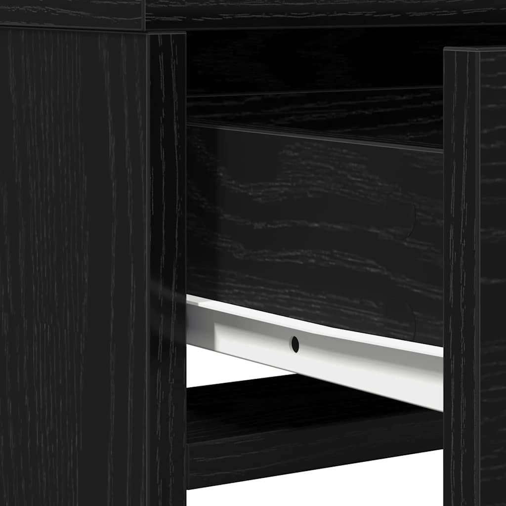 Schminktisch Schwarz Eichen-Optik 50 x 41 x 135 cm