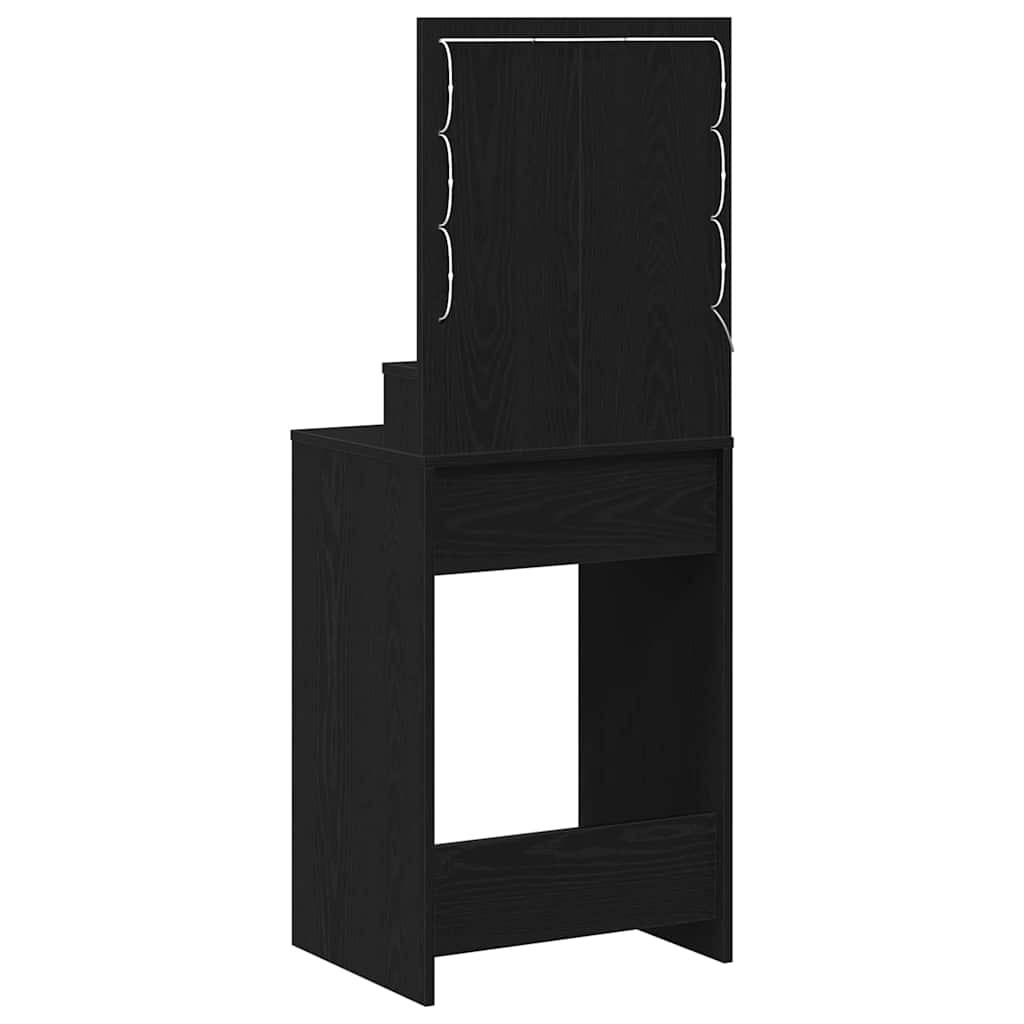Schminktisch Schwarz Eichen-Optik 50 x 41 x 135 cm