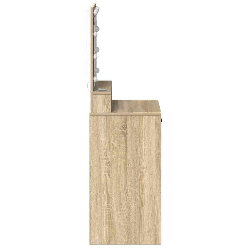 Schminktisch Sonoma-Eiche 50 x 41 x 135 cm Holzwerkstoff