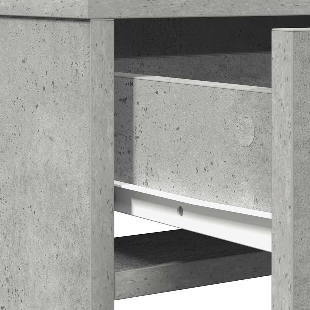 Schminktisch Beton Grau 50 x 41 x 135 cm Holzwerkstoff
