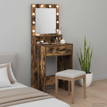 Schminktisch Geräucherte Eiche 50 x 41 x 135 cm Holzwerkstoff