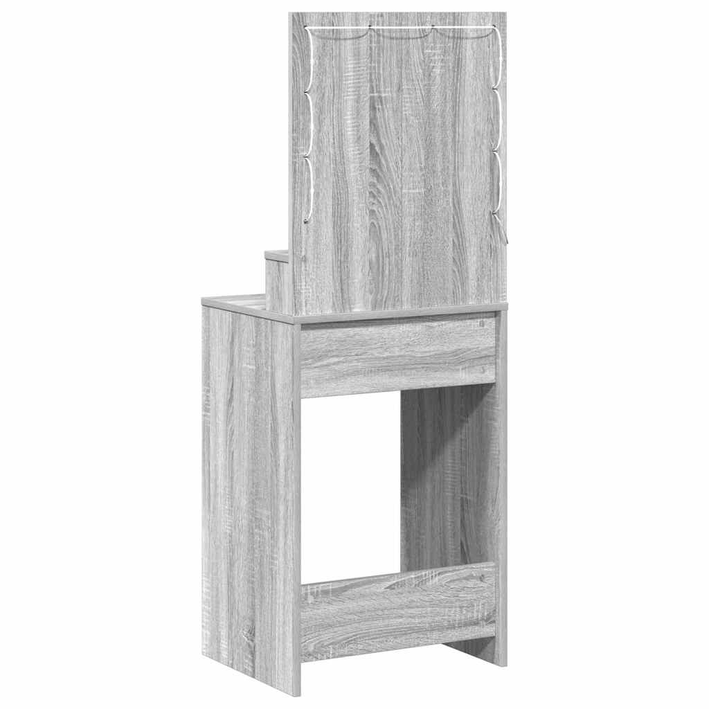 Schminktisch Graues Sonoma 50 x 41 x 135 cm Holzwerkstoff