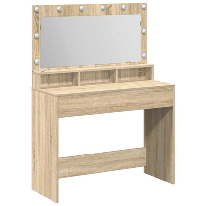 Schminktisch Sonoma-Eiche 100 x 41 x 135 cm Holzwerkstoff