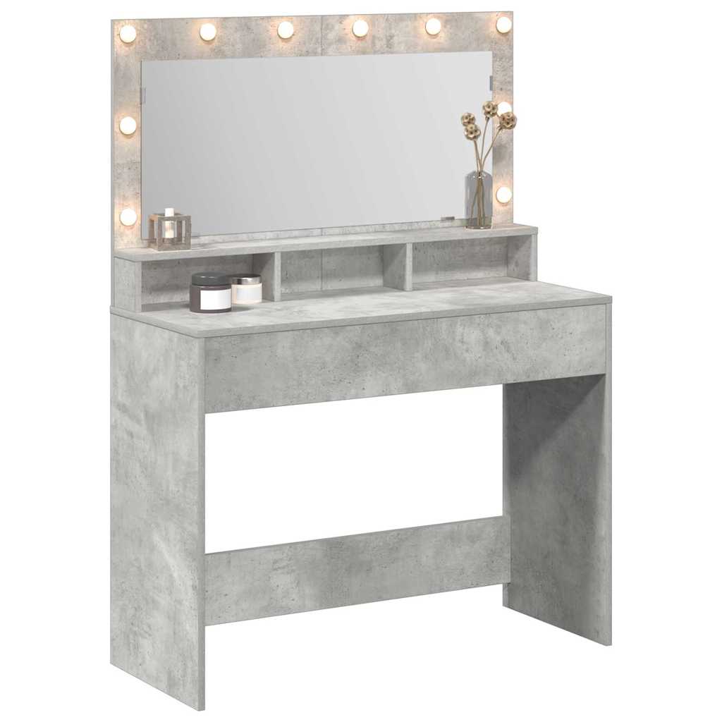 Schminktisch Beton Grau 100 x 41 x 135 cm Holzwerkstoff