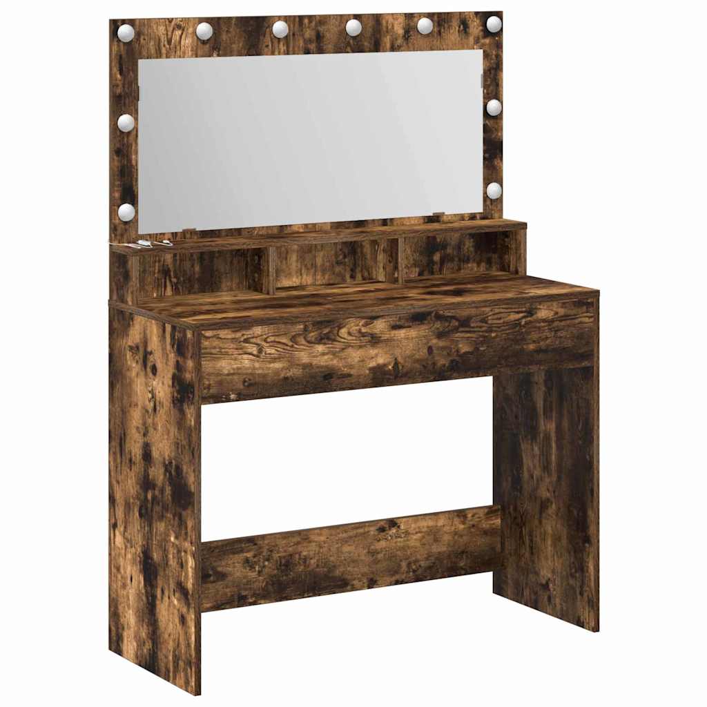 Schminktisch Geräucherte Eiche 100 x 41 x 135 cm Holzwerkstoff