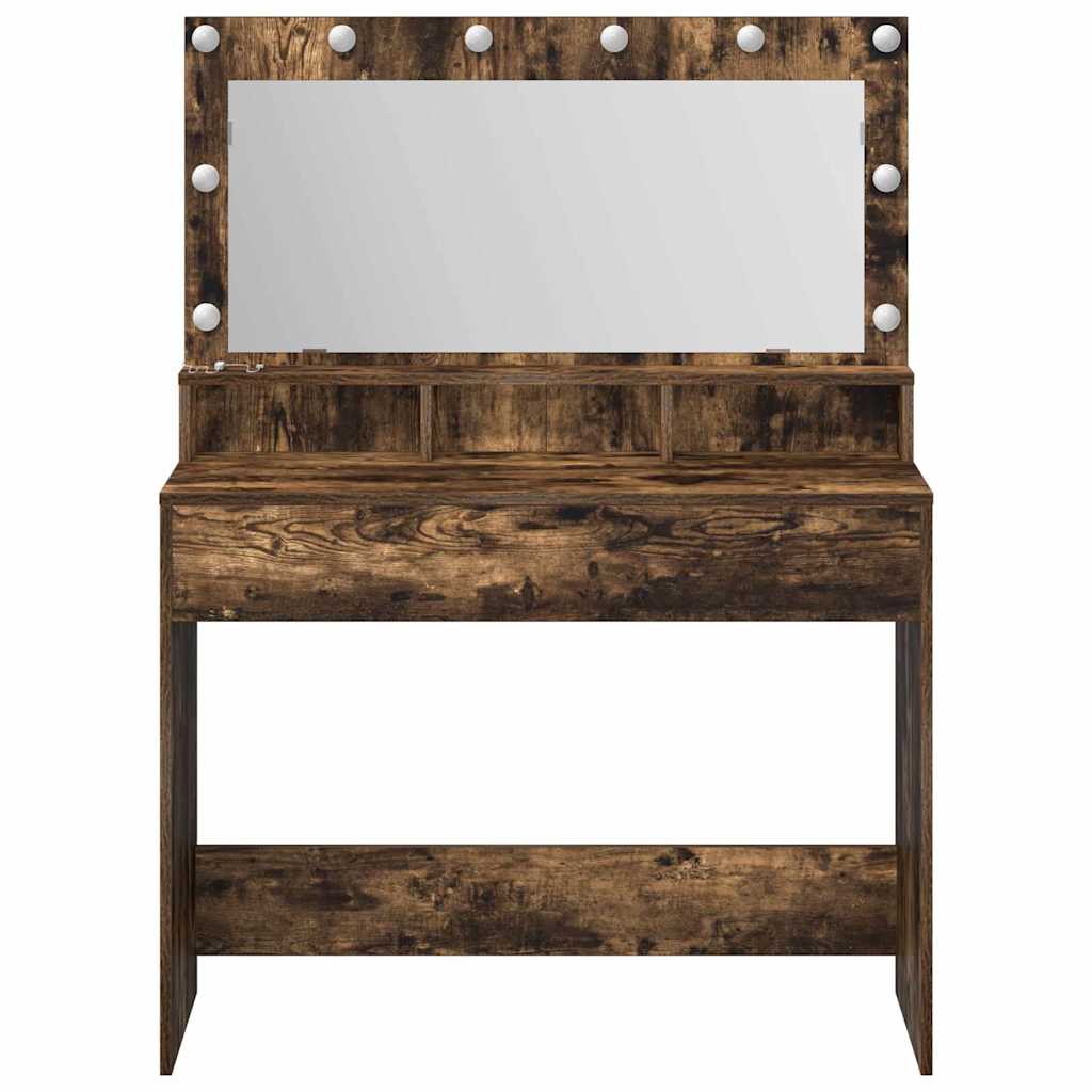 Schminktisch Geräucherte Eiche 100 x 41 x 135 cm Holzwerkstoff