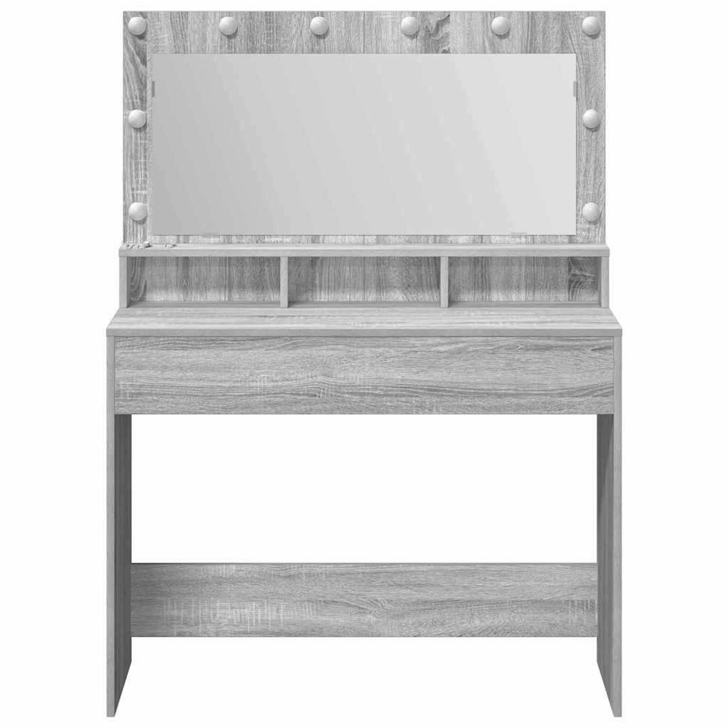 Schminktisch Graues Sonoma 100 x 41 x 135 cm Holzwerkstoff