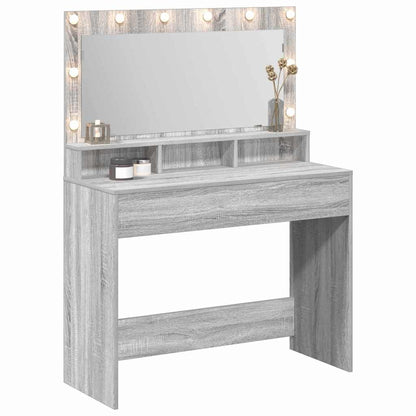 Schminktisch Graues Sonoma 100 x 41 x 135 cm Holzwerkstoff