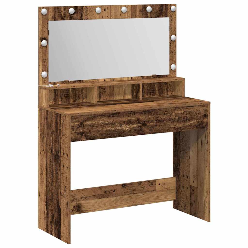 Schminktisch Altholz 100 x 41 x 135 cm Holzwerkstoff