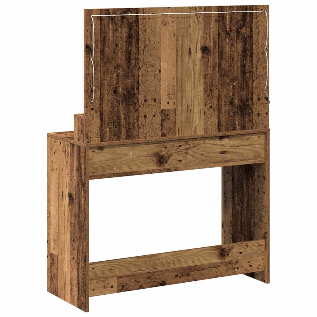 Schminktisch Altholz 100 x 41 x 135 cm Holzwerkstoff